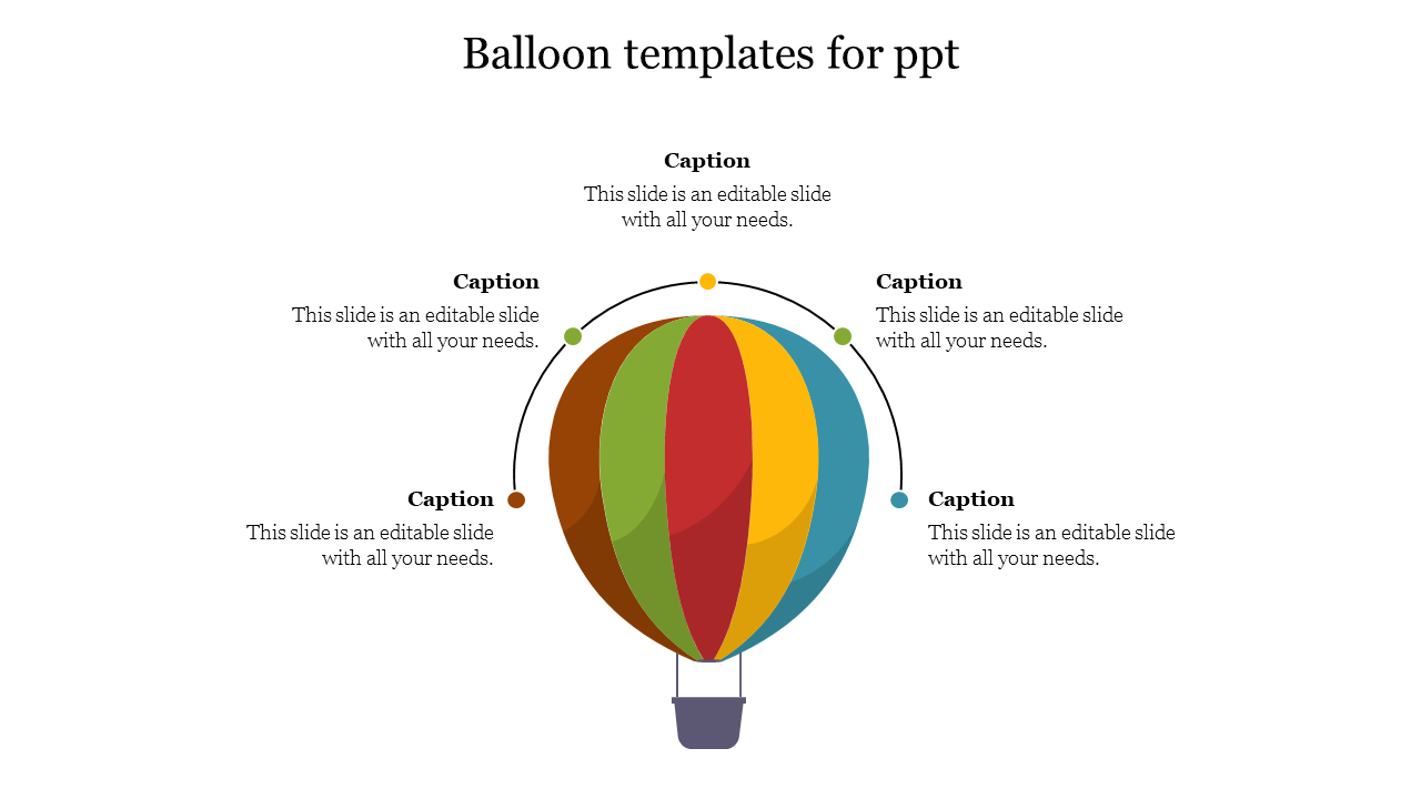 Best balloon templates for PPT  Presentation slide.